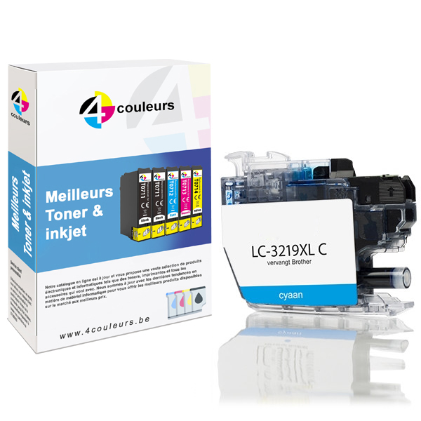 Marque compatible remplace Brother LC-3219XL C cartouche d'encre haute capacité- cyan