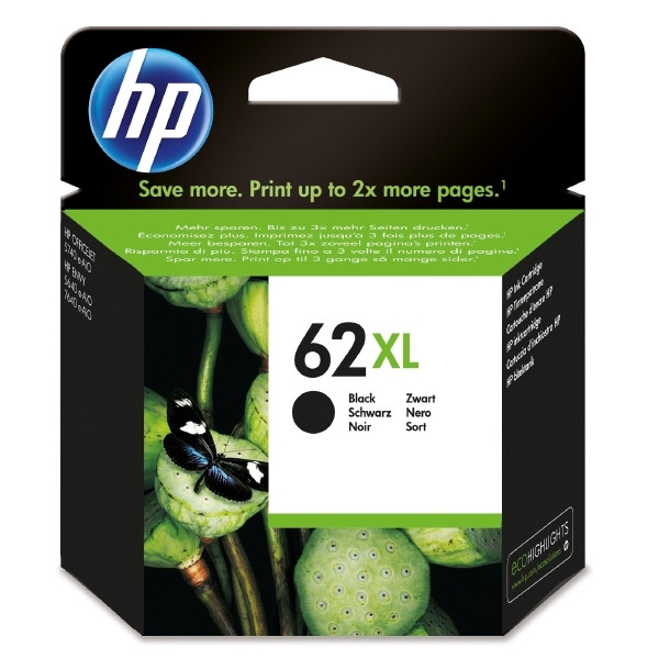 HP 62XL (C2P05AE) cartouche d'encre noir haute capacité (d'origine)